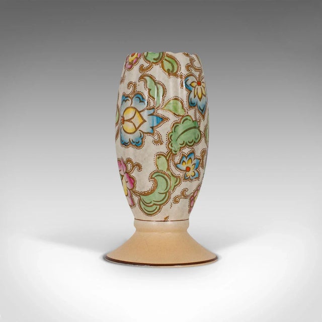 1950s Ceramic Flower Goblet Urn Vase For Sale - Image 6 of 13