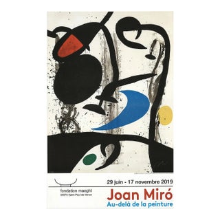 Joan Miro Poster Au Dela De La Peinture Maeght For Sale