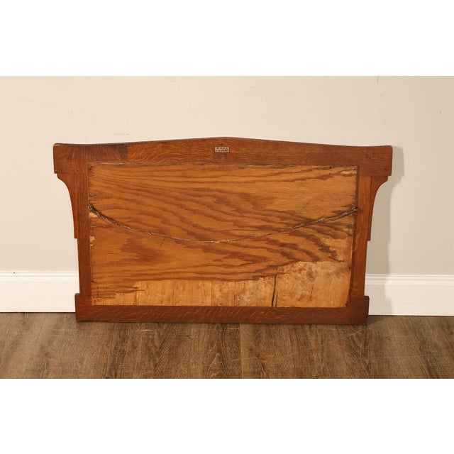 L. & J.G. Stickley Arts And Crafts Oak Wall Mirror For Sale - Image 14 of 18