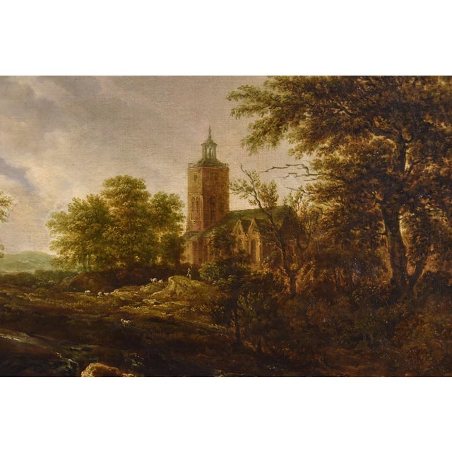 After Jacob Van Ruisdael, Landscape with Wood, 1670, Oil on Canvas, Framed For Sale - Image 12 of 18