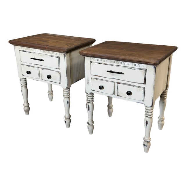 Mid 20th Century Ethan Alan Side Tables For Sale