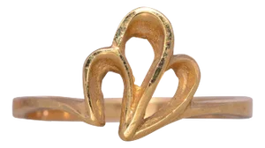 The Swept: Mid Century Yellow Gold Ring
