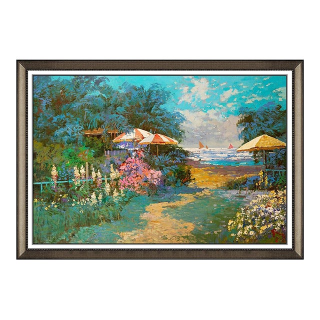 Late 20th Century Moonlight Summer Sail, Ming Feng For Sale