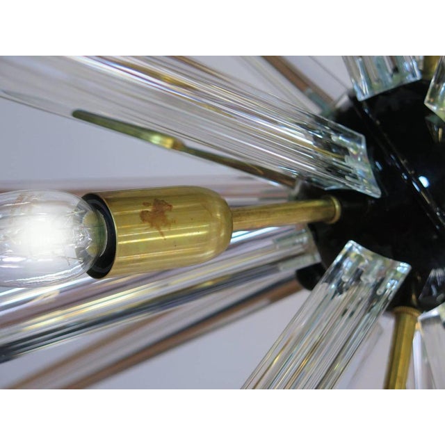 Crystal Prism Sputnik Chandeliers, Murano, 1990, Set of 2 For Sale - Image 9 of 13