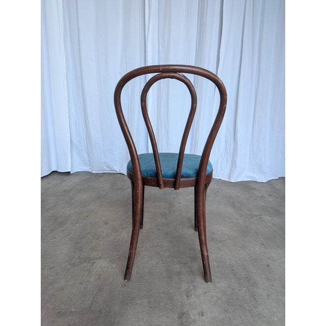 Vintage Bentwood Dining Chair with Upholstered Seat, 1970s For Sale - Image 13 of 14