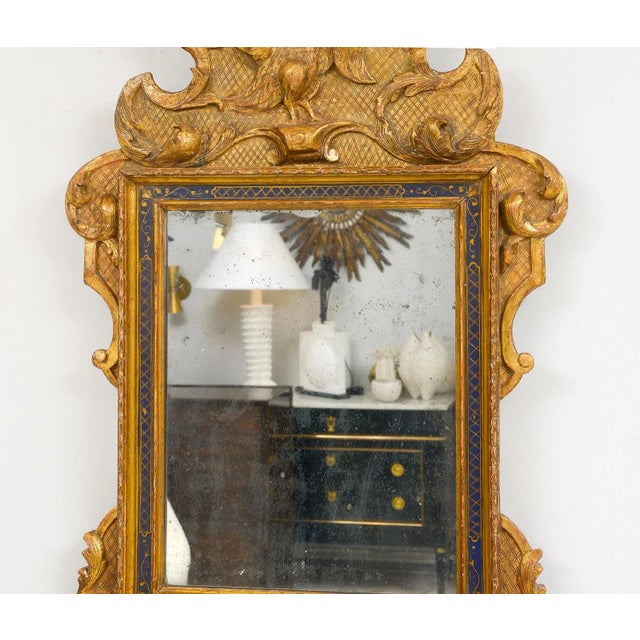 Mid 19th Century Antique French Regence Style Gilt-Mirror For Sale - Image 5 of 9