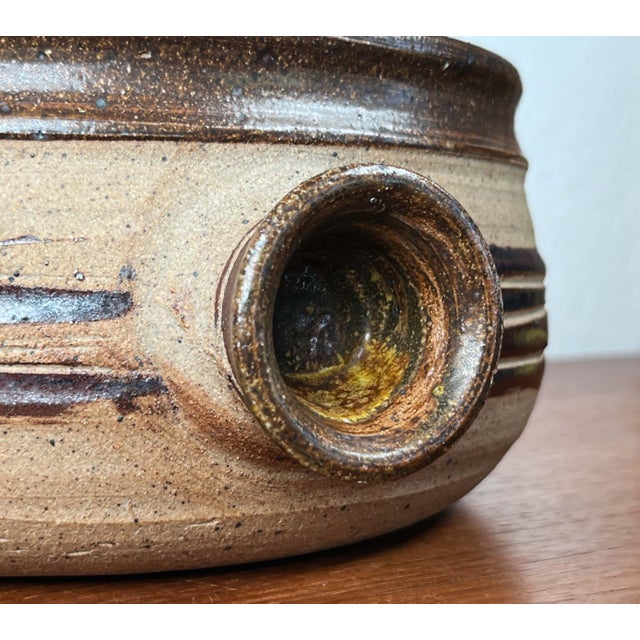 Large Mid-Century Modern Danish Studio Pottery Bowl by Tue Poulsen for Tue Keramik, 1960s For Sale - Image 12 of 18