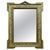 Rectangular Gold Hand Carved Wooden Mirror, 1960 For Sale - Image 10 of 18