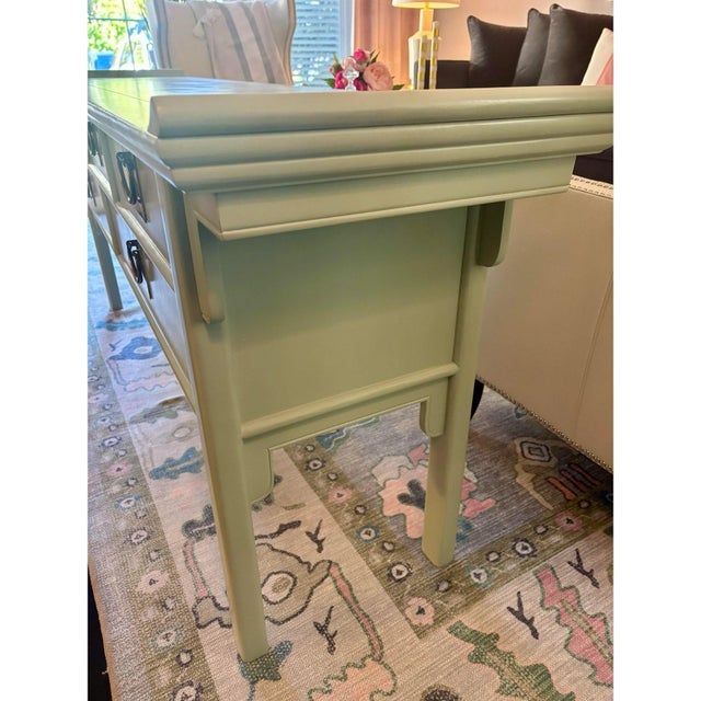 Chinoiserie Chinoiserie Painted Pagoda Style Credenza Sideboard by Century Furniture For Sale - Image 3 of 9