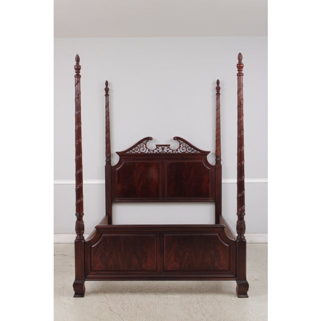 Age: Approx: 30 Years Old Details: Reddish Mahogany Finish Quality Construction Figural Mahogany Raised Panels Traditional...