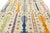 Ivory Modern Moroccan Tribal Abstract Wool Rug - Colorful Geometric Hand-Knotted Art For Sale - Image 8 of 12