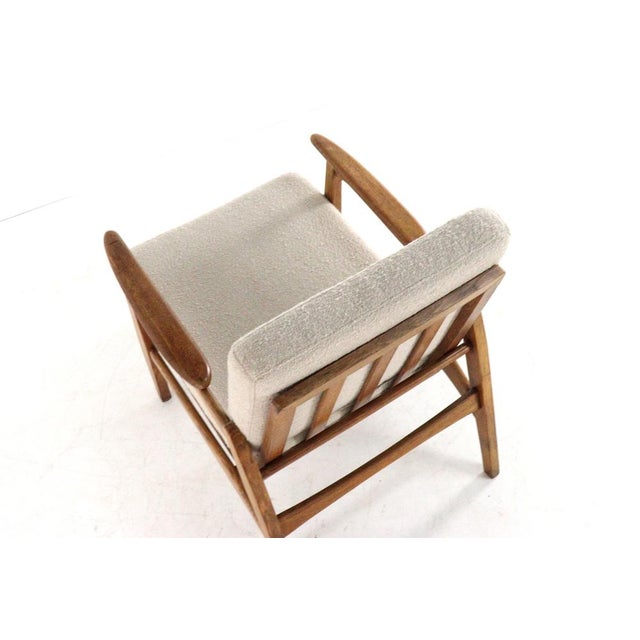 Bernhout Armchair in Wood & Upholstery For Sale - Image 3 of 9