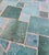 48" Handcrafted All Emerald Moroccan Mosaic Table, Squares For Sale - Image 4 of 7