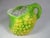Shabby Chic Vintage Yellow and Green Ceramic Grape Pitcher For Sale - Image 3 of 6