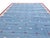 Handmade Cotton Vegetable Dyed Rug, Sky Blue and Pink Geometric Dhurrie-8'x10' For Sale - Image 10 of 13