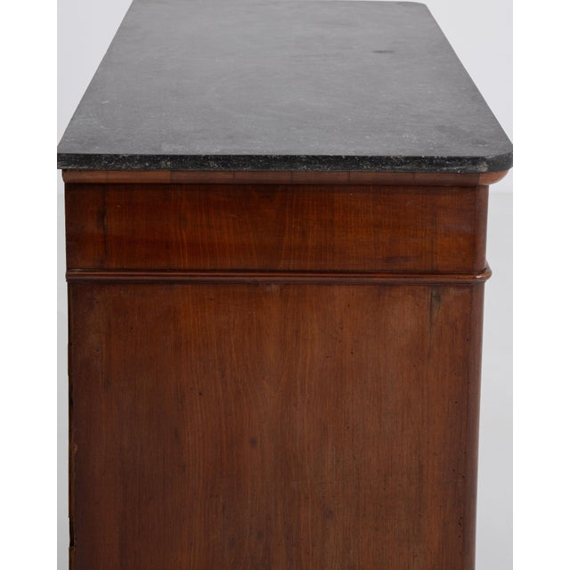 Mahogany Biedermeier Marble-Top Buffet, Antique, France, Circa 1860 For Sale - Image 9 of 15