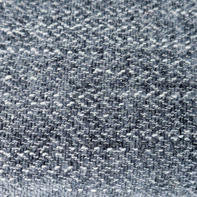 Textile Modern Blue 2-Seat Sofa With Wide Arms For Sale - Image 7 of 7