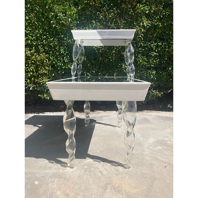 Mid-Century Modern Lorin Jackson for Grosfeld House "Glassic" End Table For Sale - Image 3 of 3