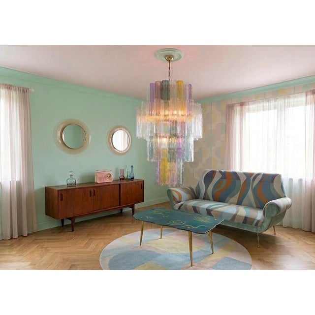 Vintage Murano Glass Chandelier, 1960s For Sale - Image 4 of 5