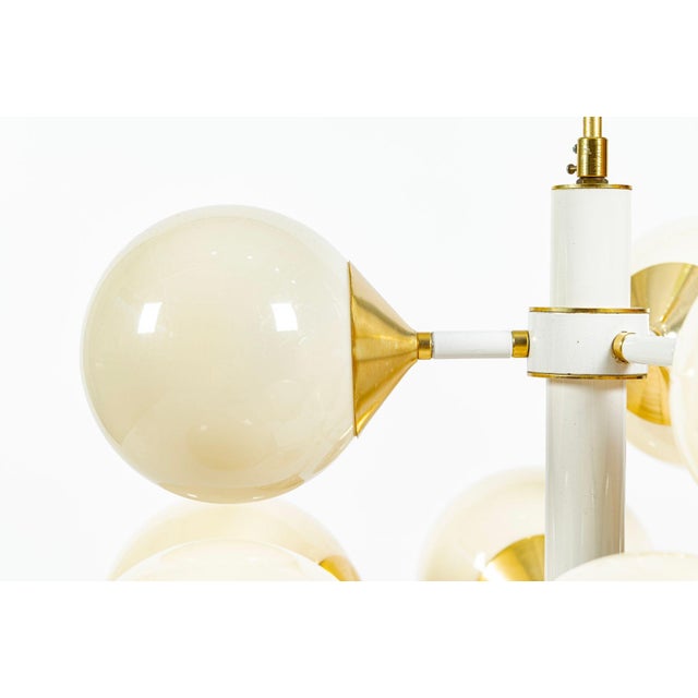 1970s Mid-Century Modern Sputnik Chandelier by Szarvasi, Hungary 3 Available For Sale - Image 11 of 15