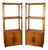 Pair of Rattan Etageres For Sale