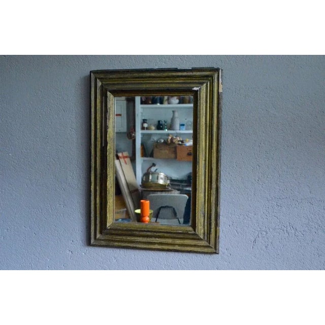 Wood Vintage French Gilded Mirror For Sale - Image 7 of 7