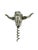 Vintage Pewter Longhorn Bull Head Bottle Opener | Western Barware For Sale - Image 6 of 7