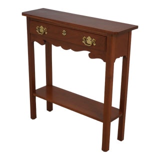 Stickley 1 Drawer Solid Cherry Hall Foyer Accent Table For Sale