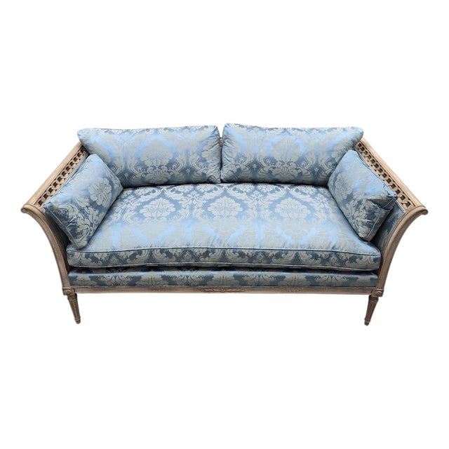 Late 20th Century Hollywood Regency / Neoclassical Style Sofa by TRS Furniture, Inc. For Sale