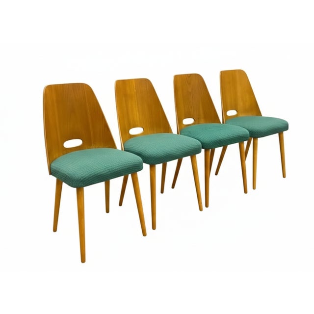 Brussels Style Chairs, Czechoslovakia, 1964, Set of 4 For Sale - Image 11 of 11