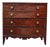 Hepplewhite Mahogany Graduated 4 Drawer Chest With Slayed Legs C1830 For Sale