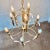 Art Deco Gaetano Sciolari Brass and Glass Chandelier For Sale - Image 3 of 11