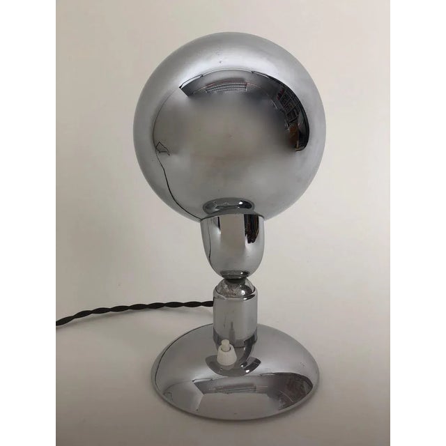 Bauhaus Bauhaus Chrome & Ikora Table Lamp or Wall Reflector from WMF, 1936 For Sale - Image 3 of 12