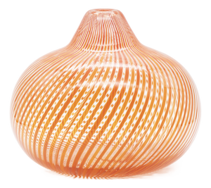 Hand-Blown Filigrana Glass Vase by Mario Colelli and Hertha Bengtson for Rosenthal, 1980s