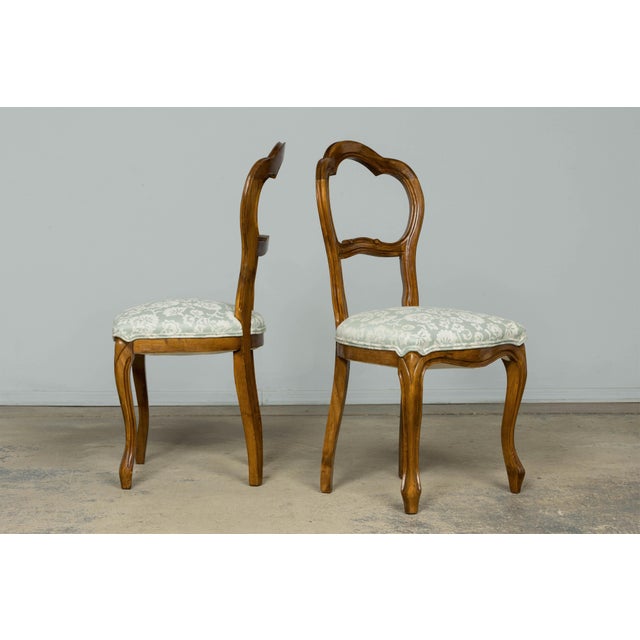 Set of 10 Antique French Louis Philippe Walnut Dining Chairs, Late 19th Century For Sale - Image 10 of 18