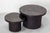 Pair of Moroccan coffee tables made of black zellige from the 1960s A beautiful pair of nesting coffee tables of Moroccan...