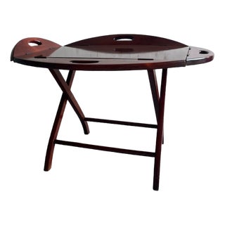 British Butler Boat Table on Trestles For Sale