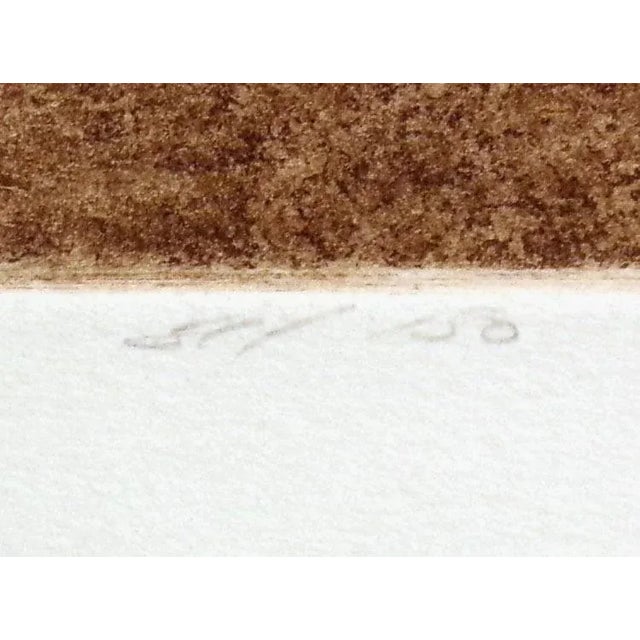 1979 "Lightning's Friend" Figurative Etching of Cowboy and Horse For Sale - Image 4 of 6