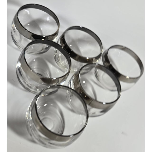 Silver Mid-Century Dorothy Thorpe Style Roly Polies- Set of Six For Sale - Image 8 of 12