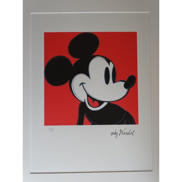 After Andy Warhol, Mickey Mouse, Lithograph For Sale - Image 4 of 4