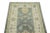 Early 21st Century Gray Multicolor Floral Design Handwoven Wool Turkish Oushak Rug 3'1" X 10'7" For Sale - Image 4 of 7