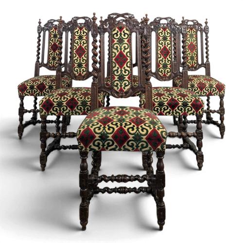 Louis XIII Oak Chairs, Set of 6 For Sale - Image 10 of 10