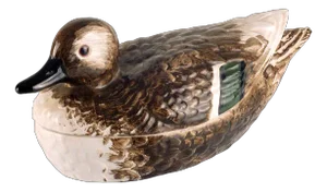 Ceramic Saucière in the shape of a Duck by Bassano, Italy
