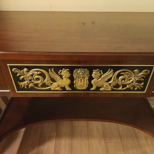 Mid 20th Century Neo Classical Egyptian Revival Console With Drawer by John Widdicomb For Sale - Image 5 of 7