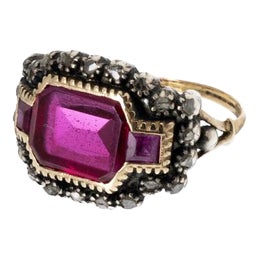 Ring in Silver and 19.2k Gold, 19th Century For Sale