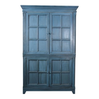 1980s Vintage Hand Painted Armoire For Sale