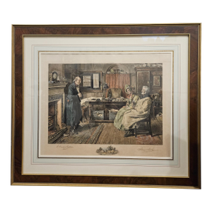 Signed Victorian Remarque Etching by Sadler & Dobie