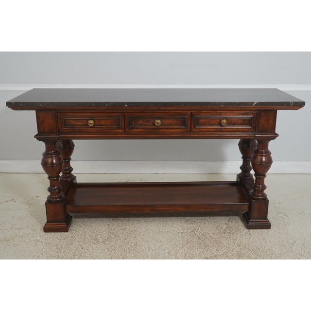 Age: Approx: 20 Years Old Details: Factory Distressed Walnut Finish Dovetailed Drawer Construction High Quality...