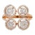 Not Yet Made - Made To Order Victorian Era Cluster Diamond 18k Rose Gold Ring Size 5 For Sale - Image 5 of 10