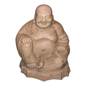 Cast Figure of a Laughing Buddha (Budai), 20th Century, China.